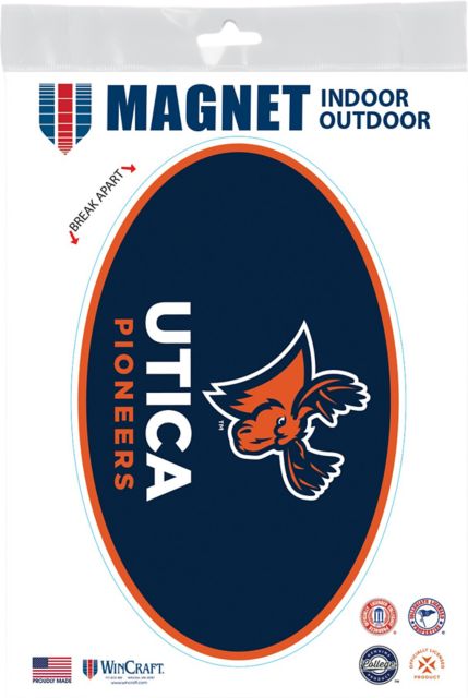 Utica University Pioneers 3.5 x 5 Oval Magnet