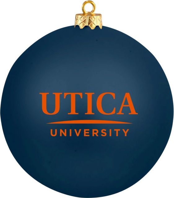 Utica University Round Shatterproof Ornament
