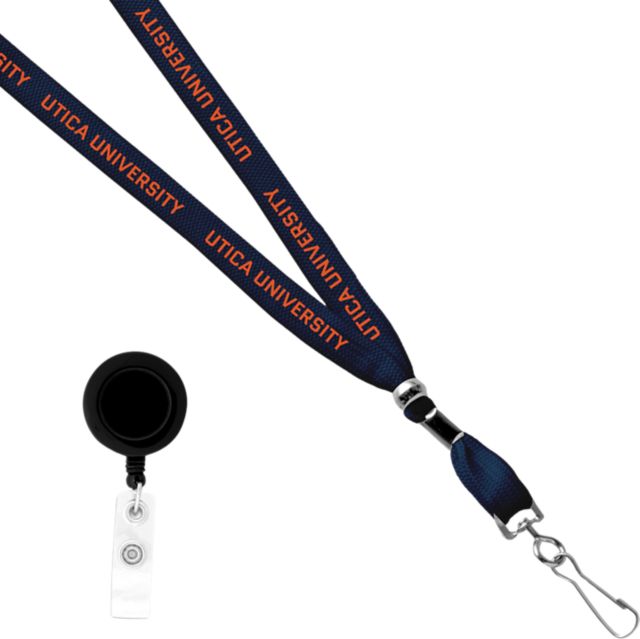 Utica University Card Clamp Lanyard