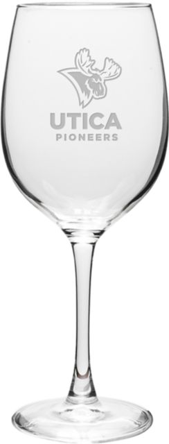 Utica University Pioneers 16 oz. Wine Glass