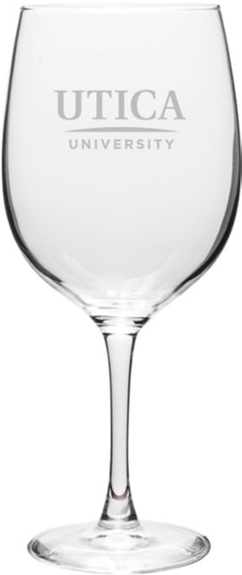 Utica University 19 oz. Wine Glass