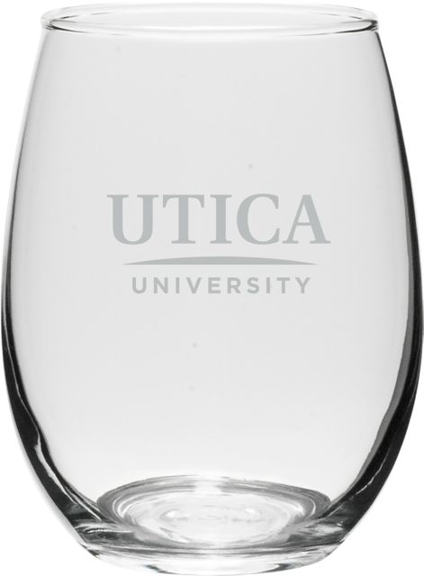 Utica University 15 oz. Wine Glass