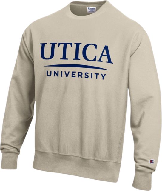 Utica University Reverse Weave Crewneck Sweatshirt