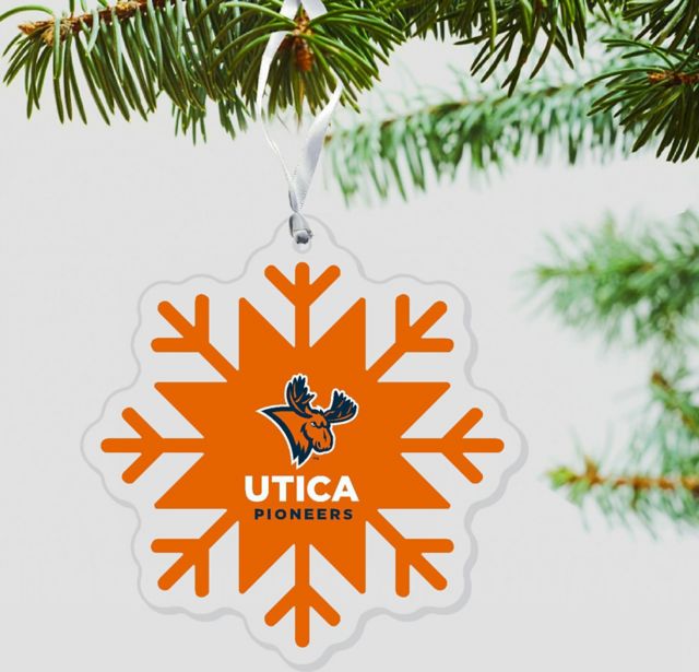 Utica University Pioneers 3'' x 4'' Ornament
