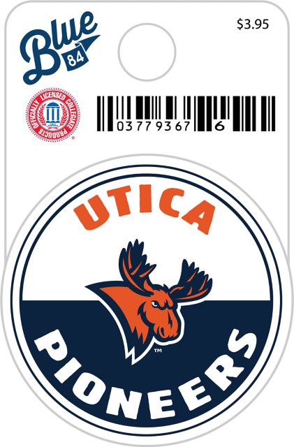 Utica University Pioneers Mini Sticker