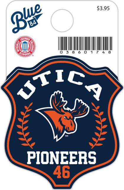 Utica University Pioneers Mini Sticker