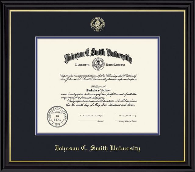 Johnson C. Smith University Diploma Frame