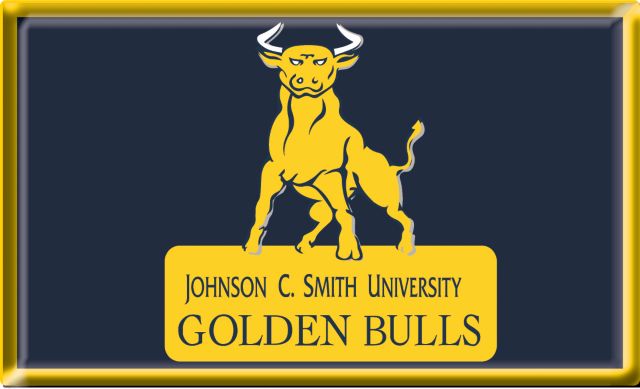 Johnson C. Smith University Golden Bulls Patch Trucker Cap: Johnson C.  Smith University