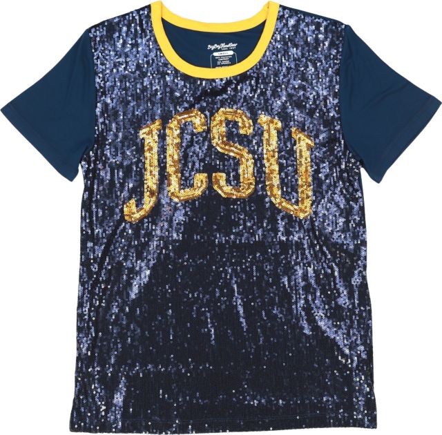 Johnson C. Smith University Women's Sequin Short Sleeve T-Shirt