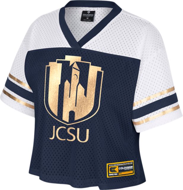 Johnson C. Smith University Golden Bulls Women's Bling Football Jersey