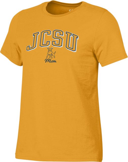 Johnson C. Smith University Golden Bulls Mom Women's Short Sleeve T-Shirt