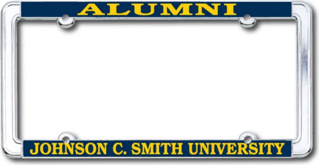 Johnson C. Smith University Alumni Thin Dome License Plate Frame