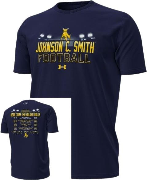 Johnson C. Smith University 2025 Football Schedule Short Sleeve T-Shirt