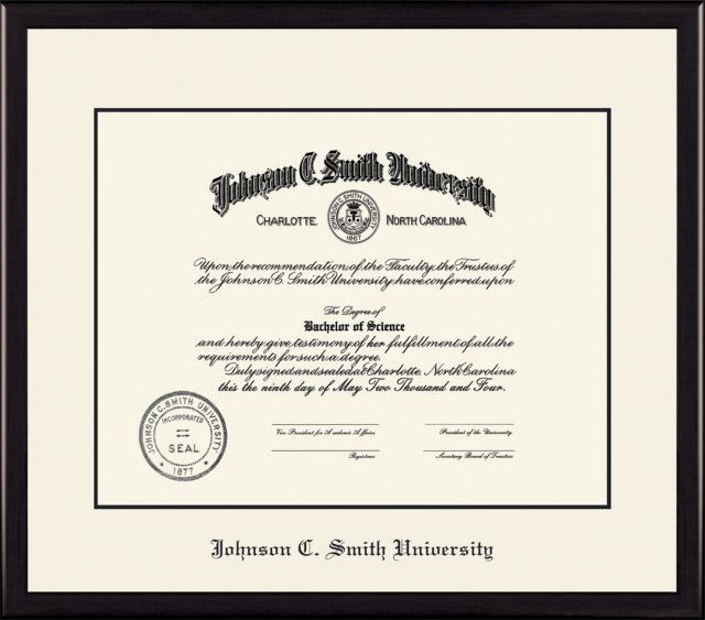 Johnson C. Smith University 8.5'' x 11'' Value Price Diploma Frame