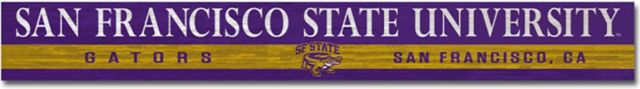 San Francisco State University Doorway Plank Sign 4x36 - ONLINE ONLY