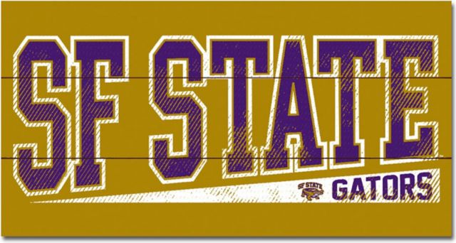 San Francisco State University 11x20 Wood Plank Sign - ONLINE ONLY