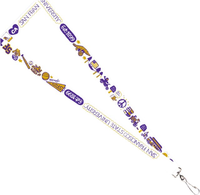 San Francisco State University Julia Gash 3-4'' Satin Lanyard