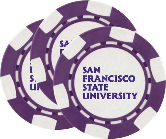 San Francisco State University Chip Ball Marker 3 Pack