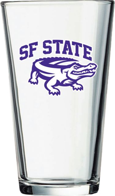 San Francisco State University 16 oz. Glass