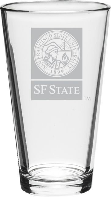 San Francisco State University 16 oz. Mixing Glass