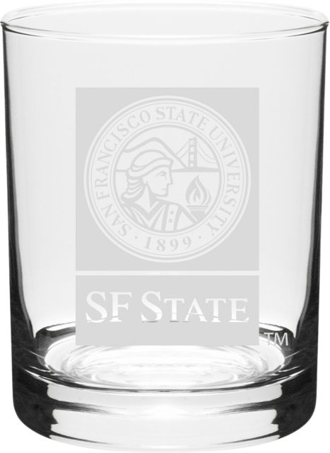 San Francisco State University 14 oz. Glass