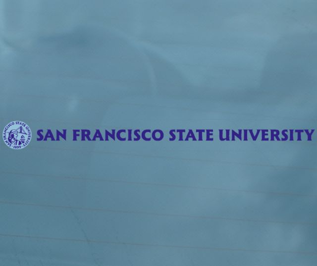 San Francisco State University Strip Decal
