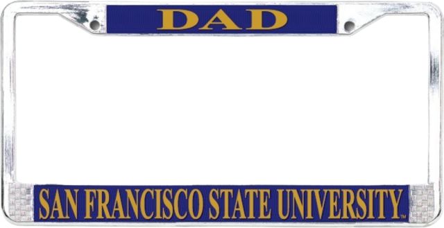 San Francisco State University Gators Dad License Plate Frame