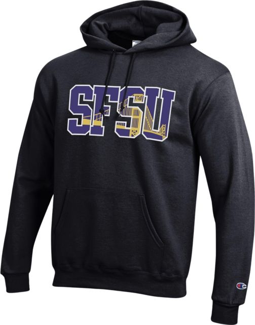 San Francisco State University Hooded Sweatshirt | Champion | Black | Small