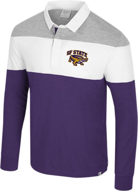 San Francisco State University Gators Ground Floor Long Sleeve Rugby Polo