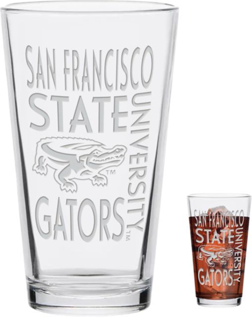 San Francisco State University Gators Engraved Glass