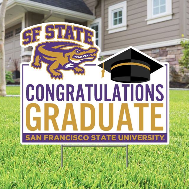 San Francisco State University Grad 22" x 19" Lawn Sign