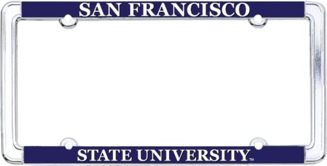 San Francisco State University Thin Dome License Plate Frame