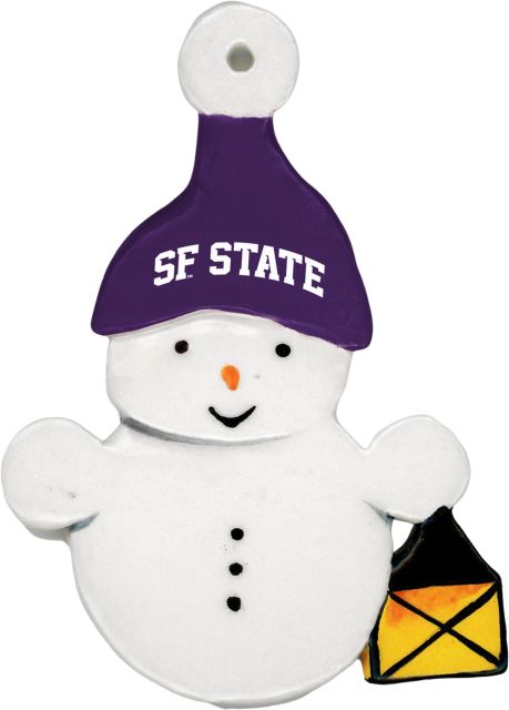 San Francisco State University Snowman Ornament