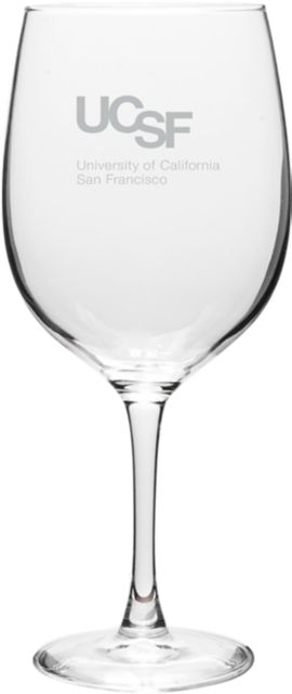 University of California San Francisco 19 oz. Wine Glass