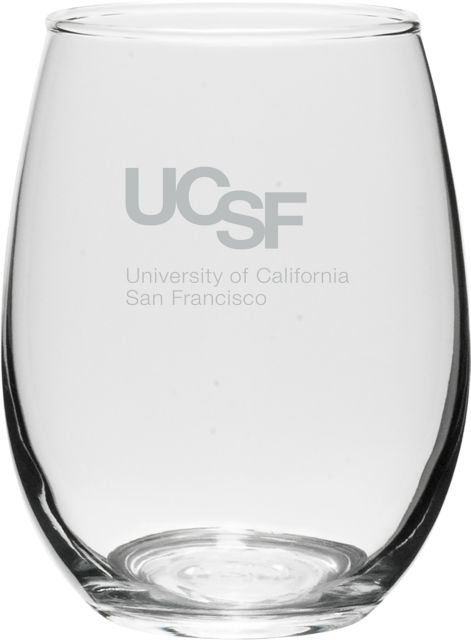 University of California San Francisco 15 oz. Wine Glass