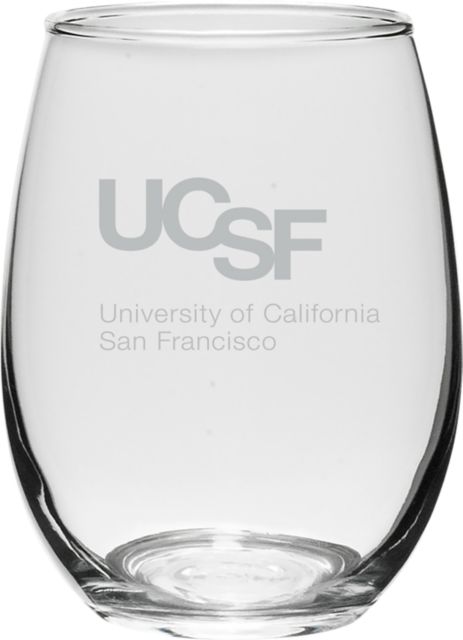 University of California San Francisco 21 oz. Wine Glass