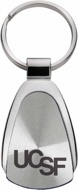 University of California San Francisco Teardrop Keychain