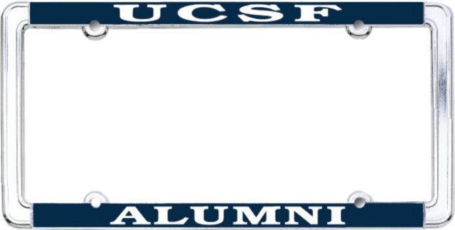 University of California San Francisco Alumni Thin Dome License Plate Frame