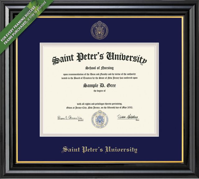 Saint Peter's University Coronado BA Diploma Frame - ONLINE ONLY
