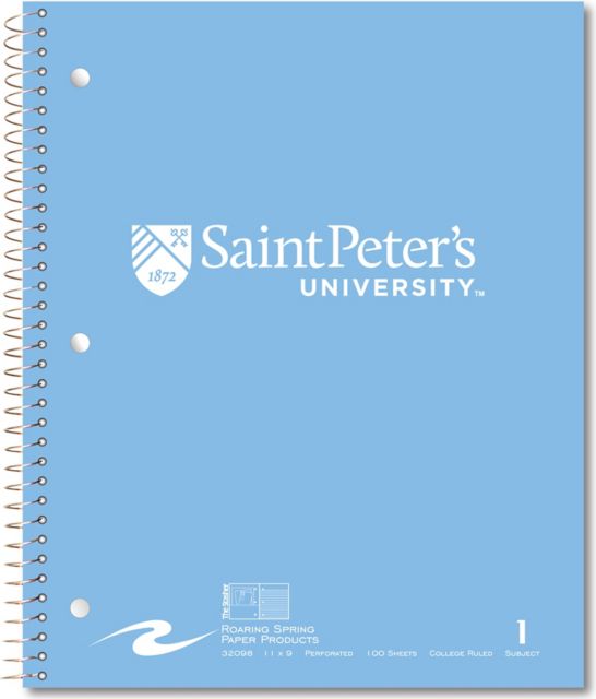 Saint Peter's University 1 Subject Notebook