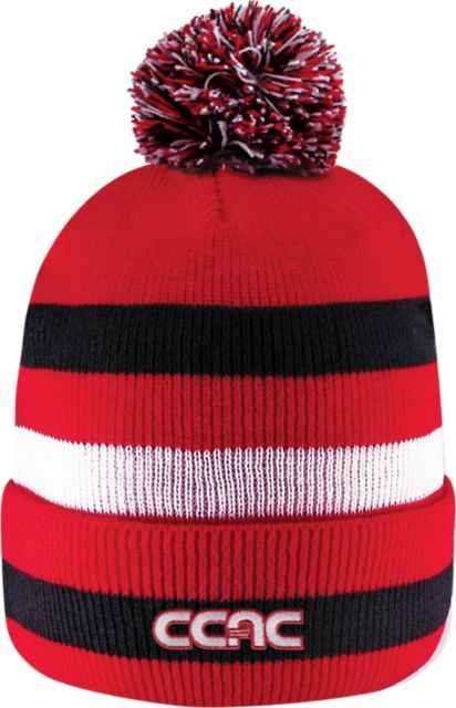 Community College of Allegheny County Knit Cuff Pom Hat