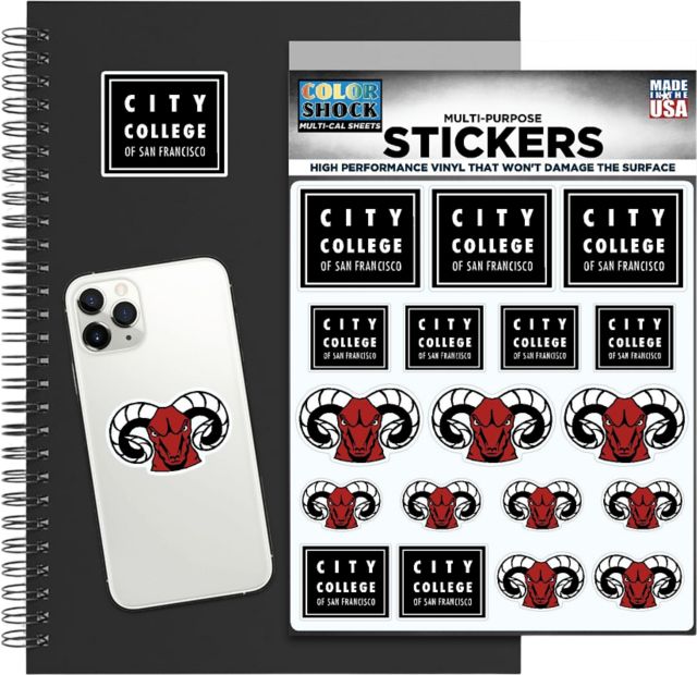 City College of San Francisco Sticker Sheet