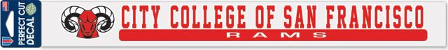 City College of San Francisco 2'' x 17'' Perfect Cut Decal