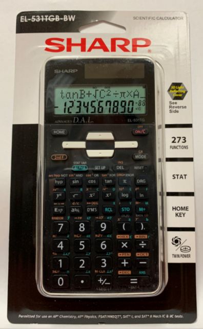 Calculatrice scientifique Sharp EL531XTB-WH - Coopoly