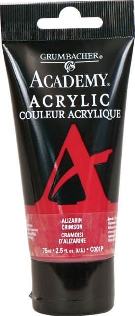 ACADEMY ACRYLIC 75ML ALIZARIN CRIMSOM