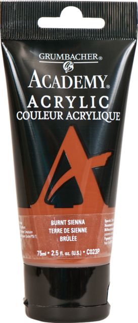 ACADEMY ACRYLIC 75ML BURNT SIENNA