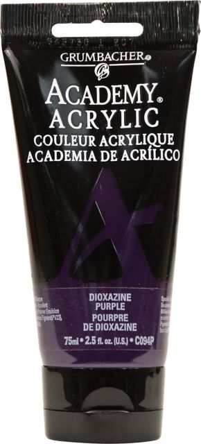 ACADEMY ACRYLIC 75ML DIOXAZINE PURPLE