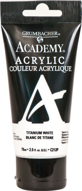 ACADEMY ACRYILC 75ML TITANIUM WHITE