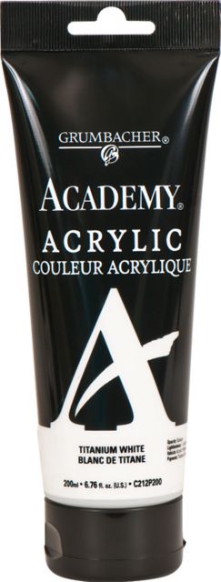 ACADEMY ACRYILC 200ML TITANIUM WHITE