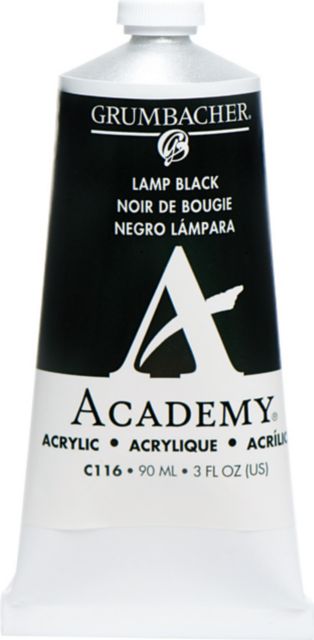 ACADEMY ACRYLIC 90ML LAMP BLACK